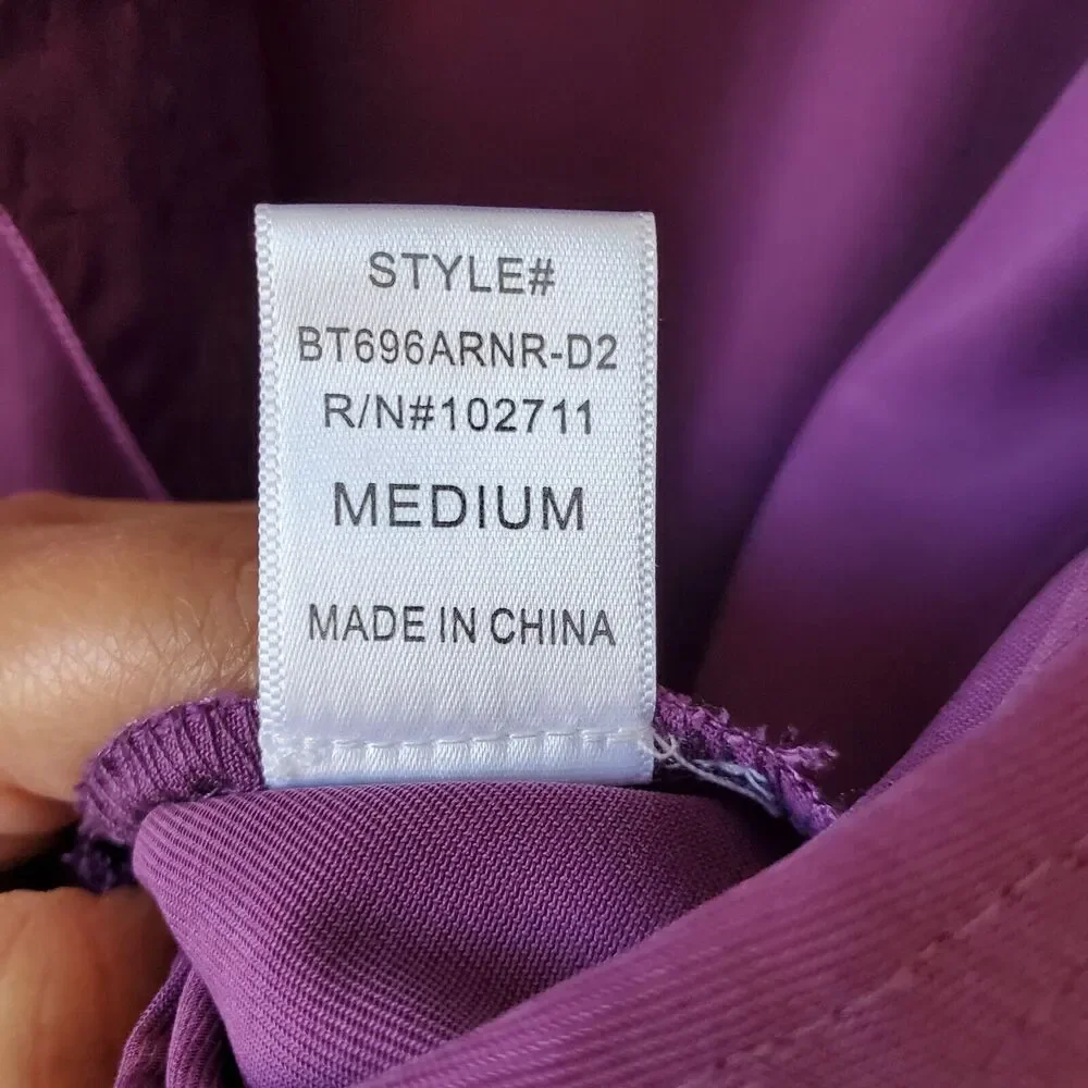 Harlowe & Graham Women Purple Bomber Jacket M Classic Preppy Lightweight NEW